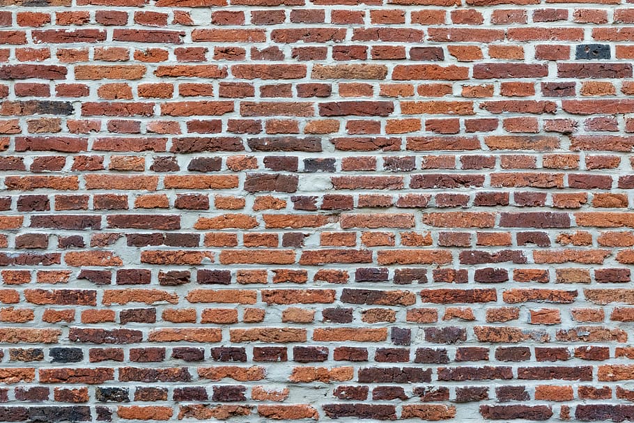 wall, brick, red, background, texture, brickwork, pattern, stone, HD wallpaper