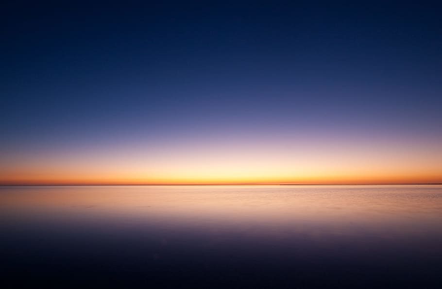 HD wallpaper: photography of sunset, sky, ocean, light | Wallpaper Flare