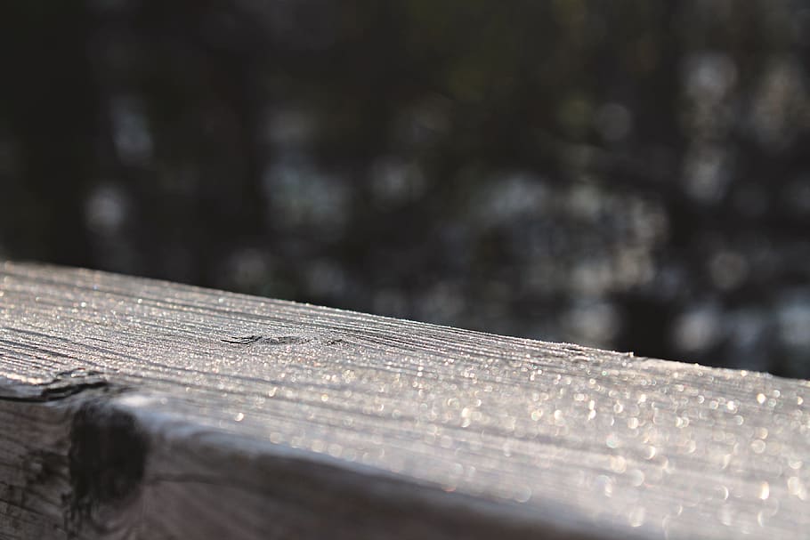 Frosted wood