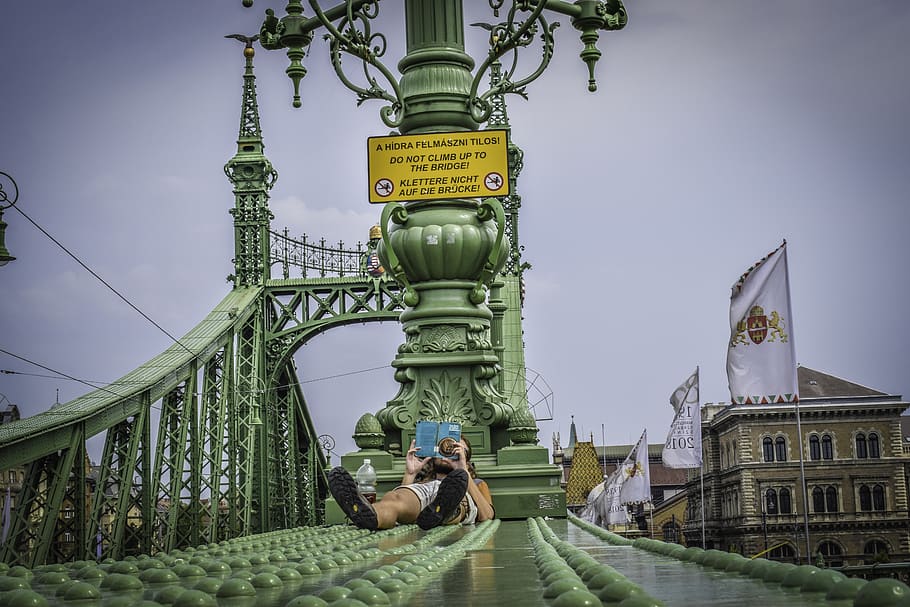 bridge, summer, lazy, rest, entertainment, built structure HD wallpaper