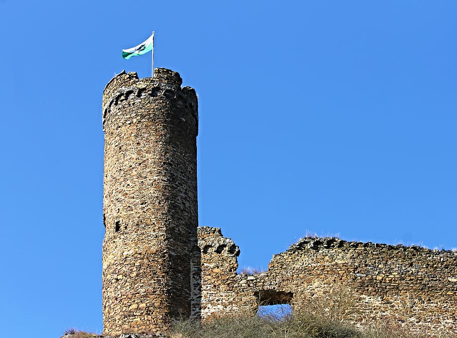 castle, ruin, ardeck, keep, middle ages, fortress, old castle HD wallpaper