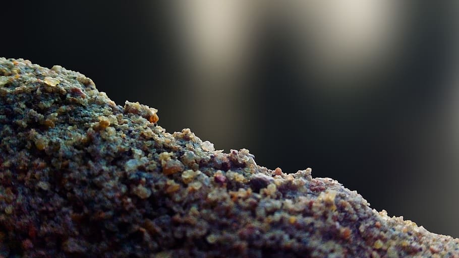 abstract, close, yellow, beach, boulder, path, pebble, natural HD wallpaper
