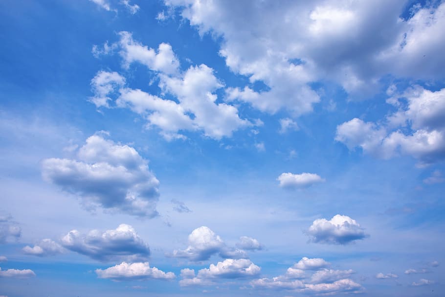air, atmosphere, background, beautiful, blue, blue-sky, bright HD wallpaper