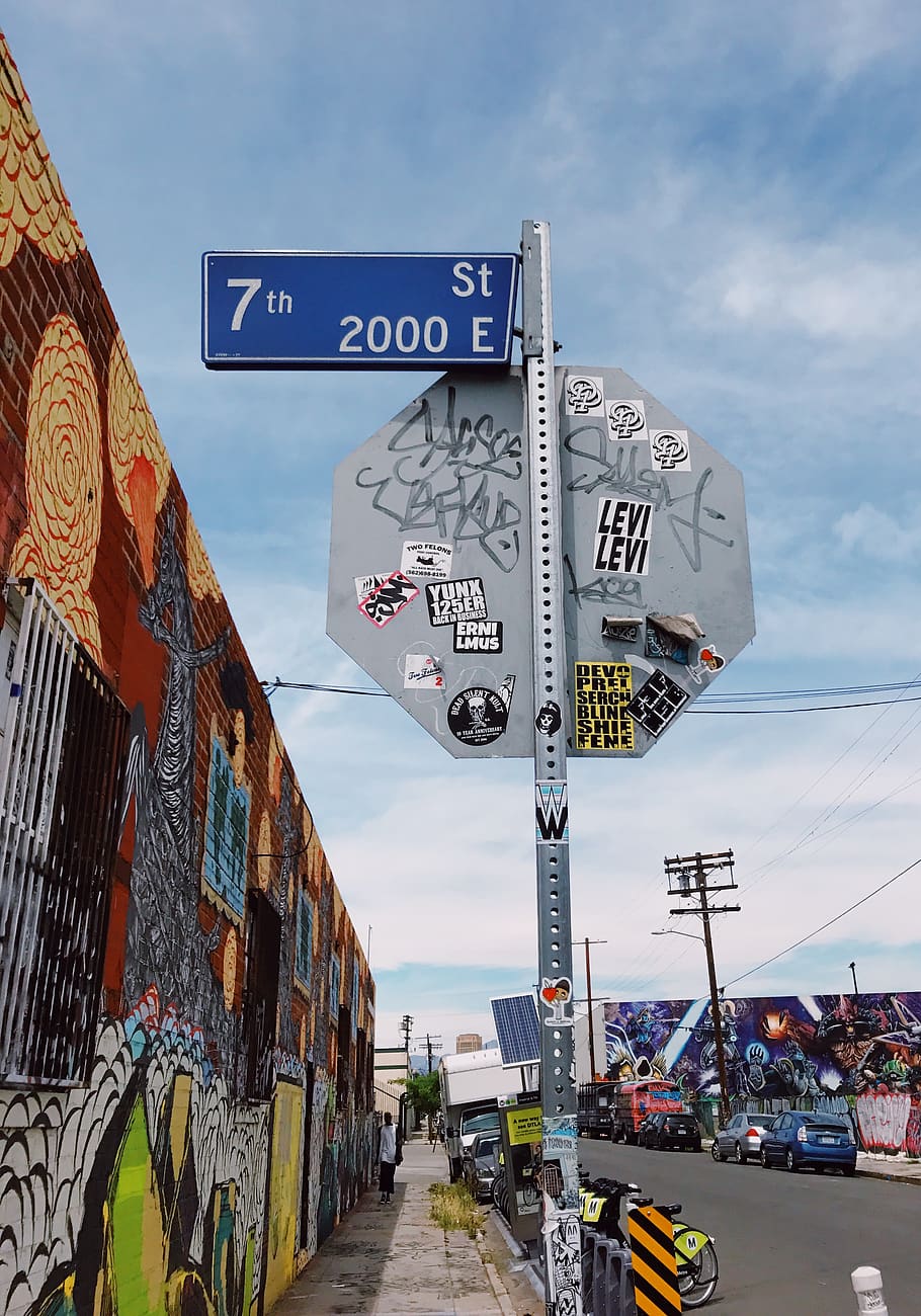 united states, los angeles, 2027 e 7th st, text, sign, sky HD wallpaper