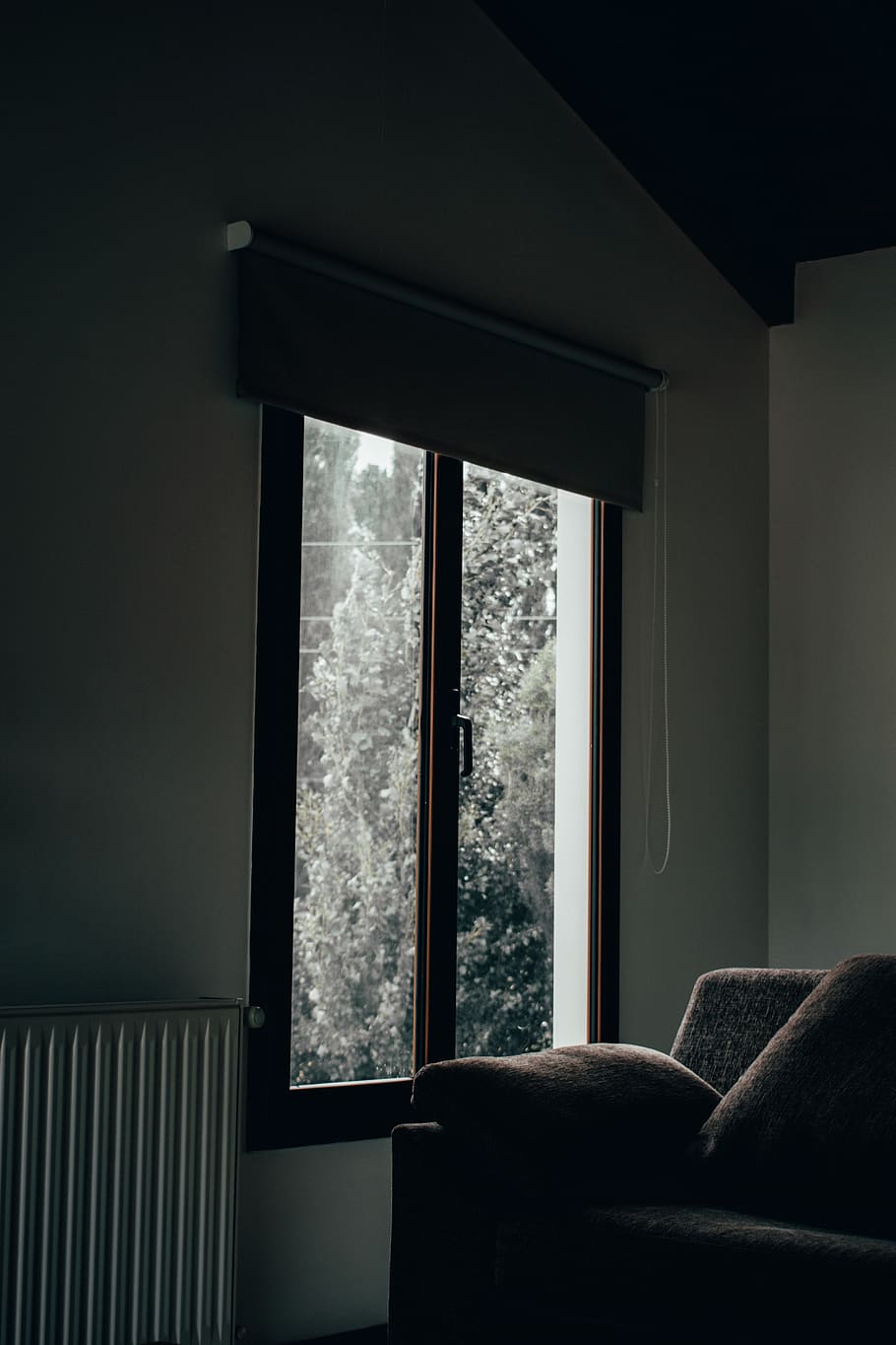 closed glass window, home decor, furniture, couch, living room HD wallpaper