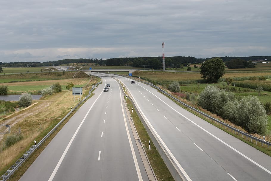 highway, autos, traffic, vehicles, road, movement, asphalt HD wallpaper