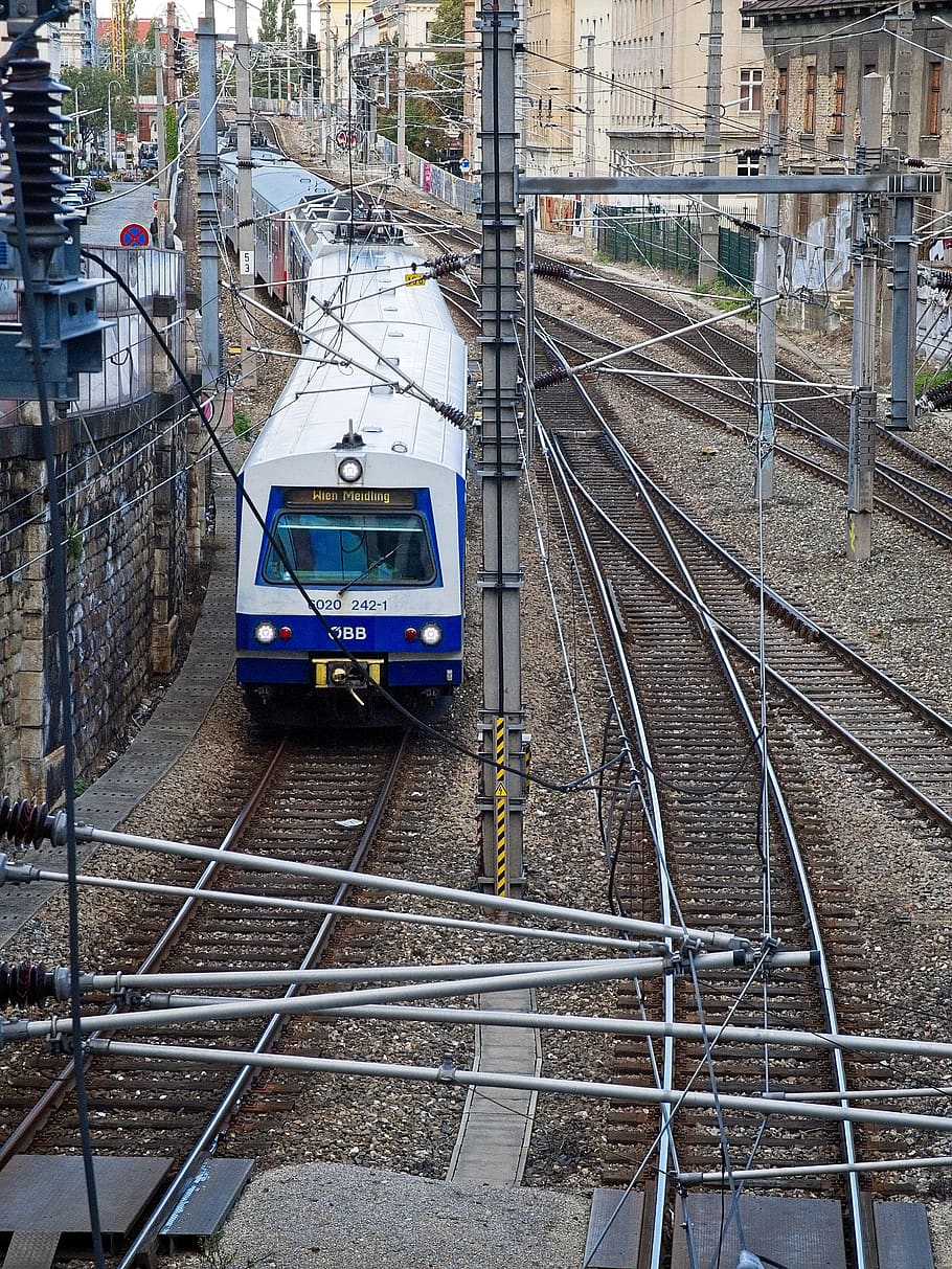 austria, vienna, rail transportation, track, railroad track HD wallpaper