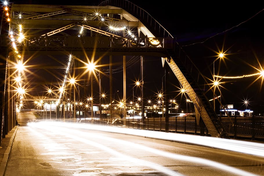 architecture, background, blurred, bridge, building, city, cityscape HD wallpaper