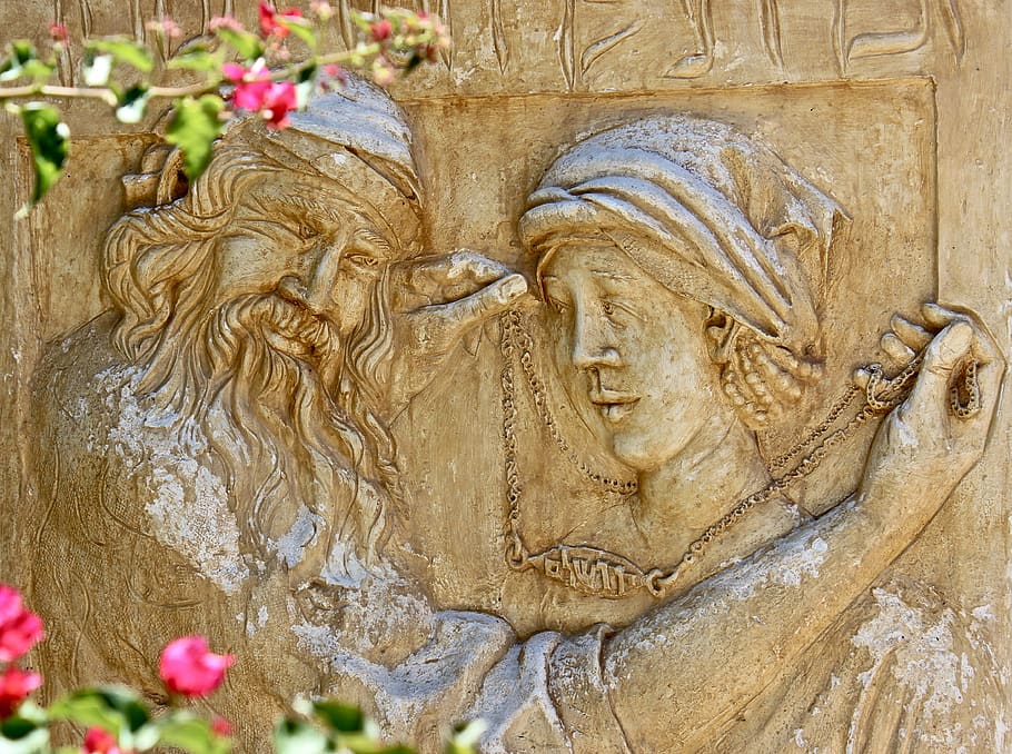 couple sculpture, art and craft, representation, human representation HD wallpaper