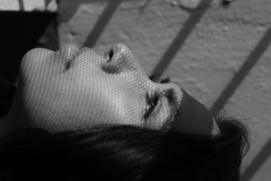 person, face, human, head, finger, brick, texture, white, light HD wallpaper