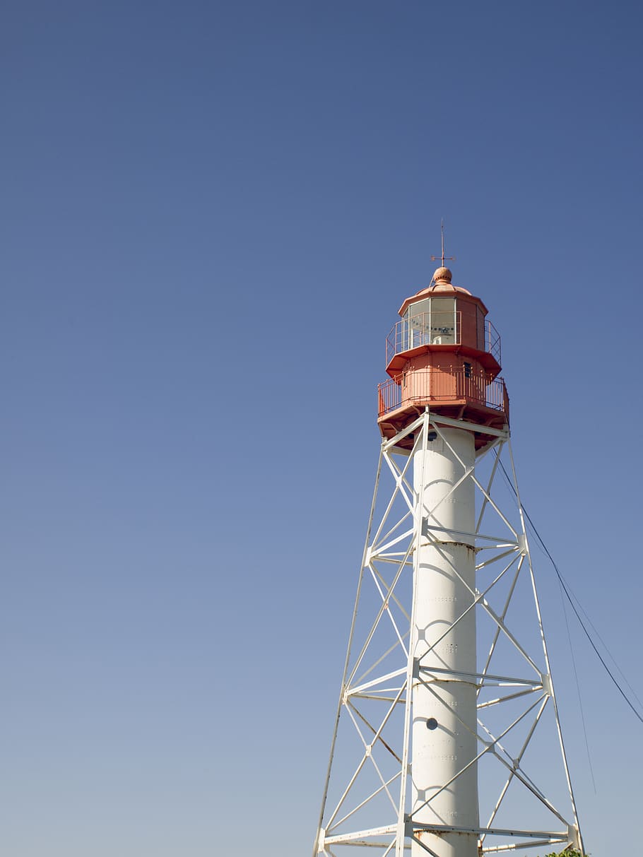 latvia, pape, tower, built structure, architecture, clear sky HD wallpaper
