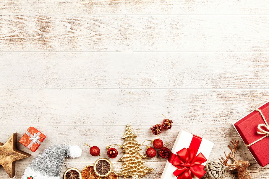 gift, box, christmas, present, celebration, holiday, seasonal, HD wallpaper