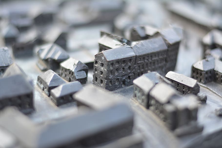 ternopil, miniature, bronze, model, sculpture, tourism, architecture HD wallpaper