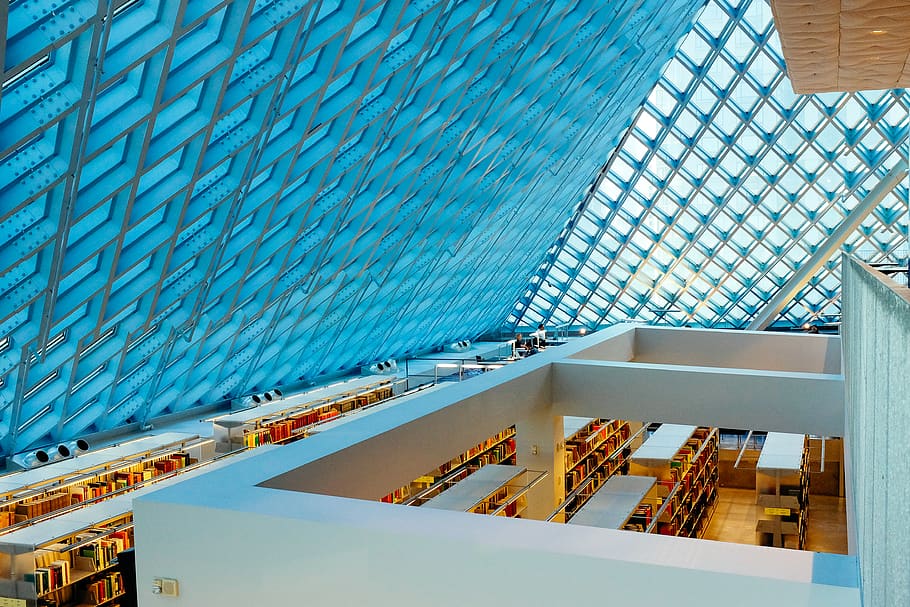 blue glass roof, architecture, built structure, building exterior HD wallpaper