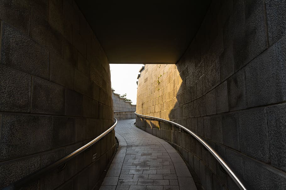 gil, road, peaceful, dry, namsan hanok village, time capsule HD wallpaper