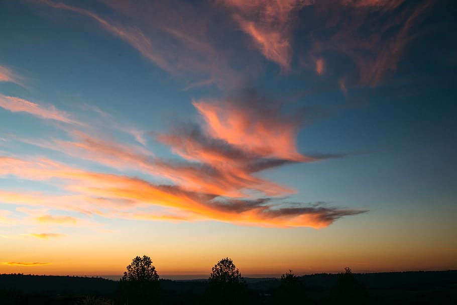 sky, sunset, cloud - sky, scenics - nature, beauty in nature HD wallpaper