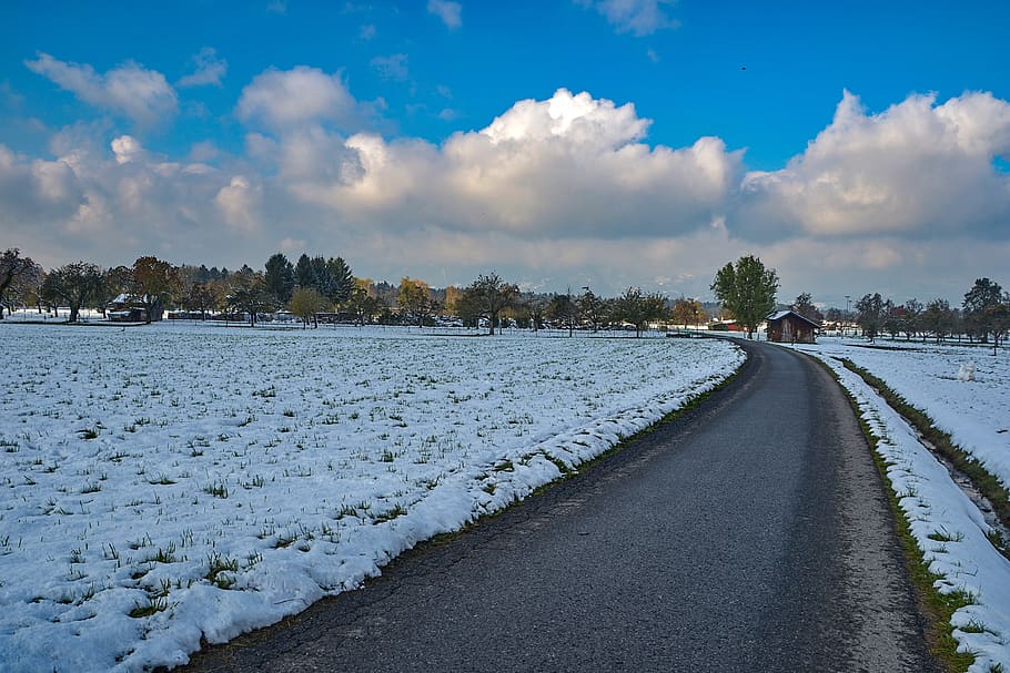 snow, away, landscape, wintry, snow landscape, white, nature HD wallpaper