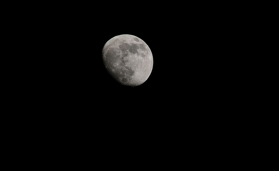 moon, increasingly, sky, night, space, astronomy, beauty in nature HD wallpaper