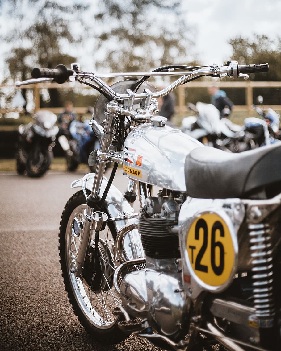 motorcycle, transportation, vehicle, machine, wheel, person HD wallpaper