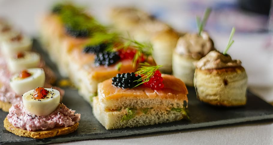 food, canapes, bread, couch, incoming, dish, top, toasts, mushrooms HD wallpaper