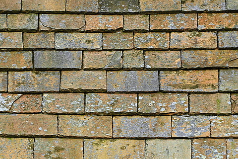 brown concrete wall bricks, stone wall, slate, path, walkway HD wallpaper