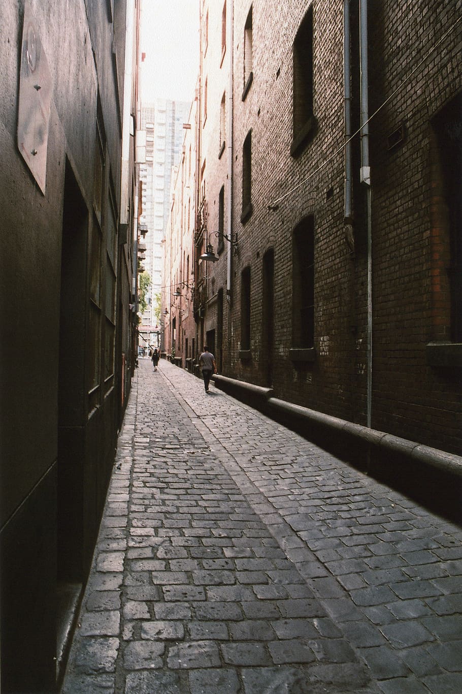 australia, melbourne, architecture, cobblestone, narrow, path HD wallpaper
