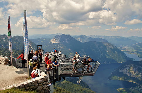 dachstein, austria, alps, view, five fingers, alpine, adrenaline HD wallpaper