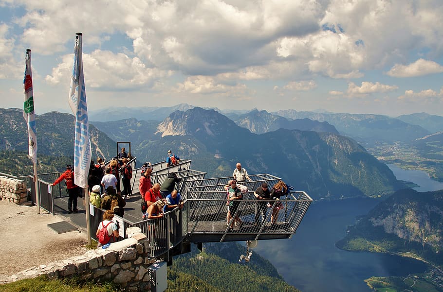 dachstein, austria, alps, view, five fingers, alpine, adrenaline HD wallpaper