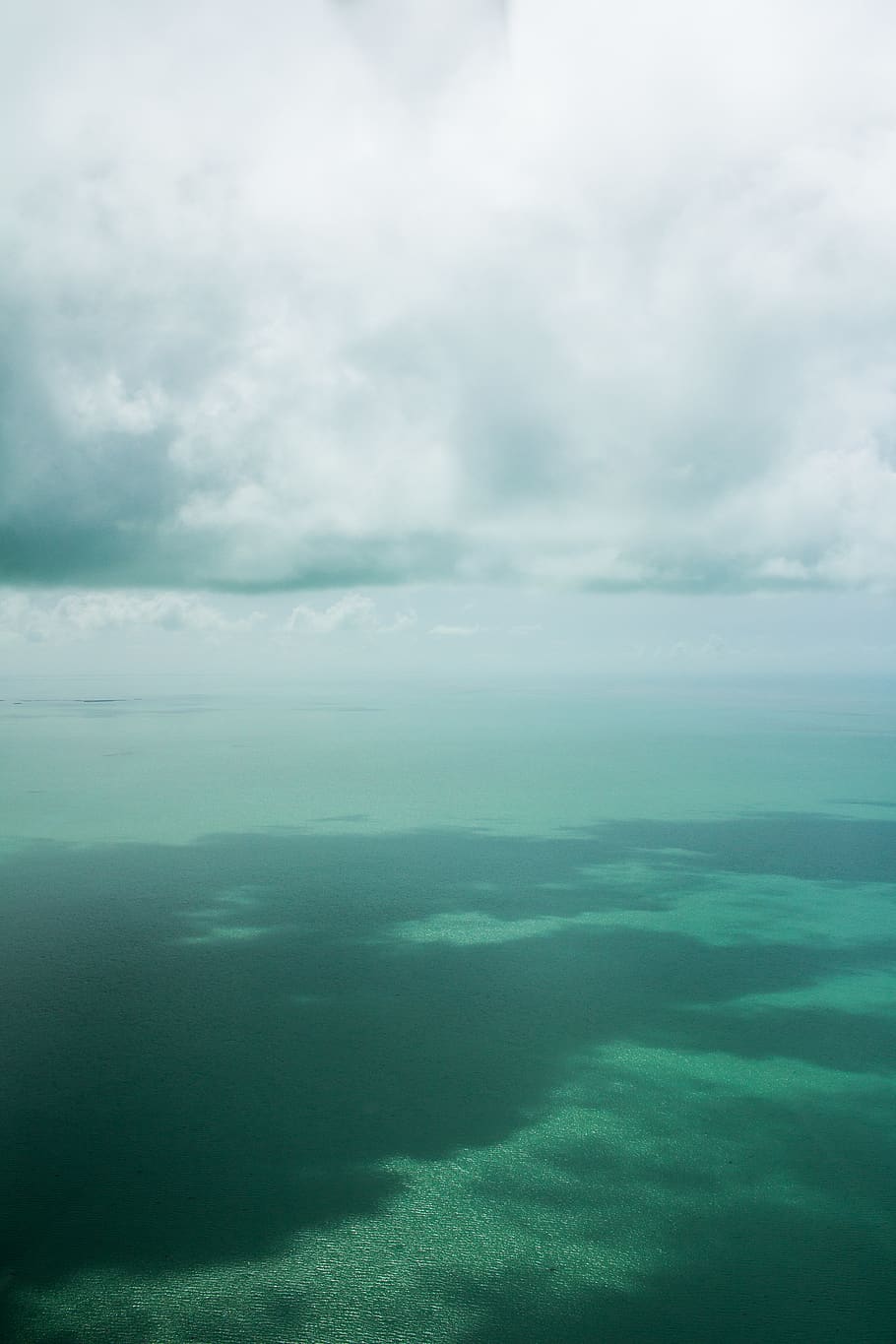 turks and caicos islands, clouds, caribbean, ocean, cloud - sky, HD wallpaper