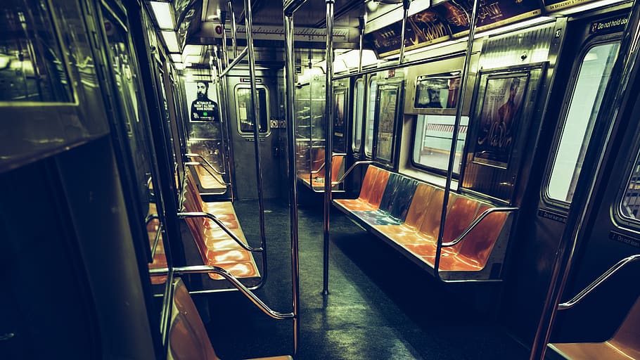 brown and black train seat, public transportation, mode of transportation HD wallpaper