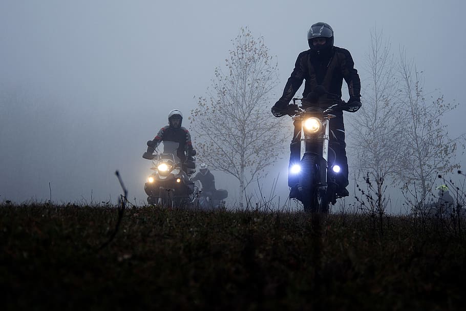 off-road, engine, atv, illuminated, nature, plant, sky, tree HD wallpaper
