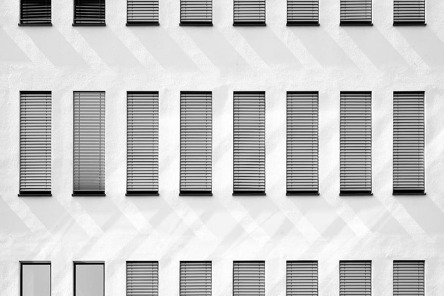 architecture, building, infrastructure, window, facade, pattern HD wallpaper