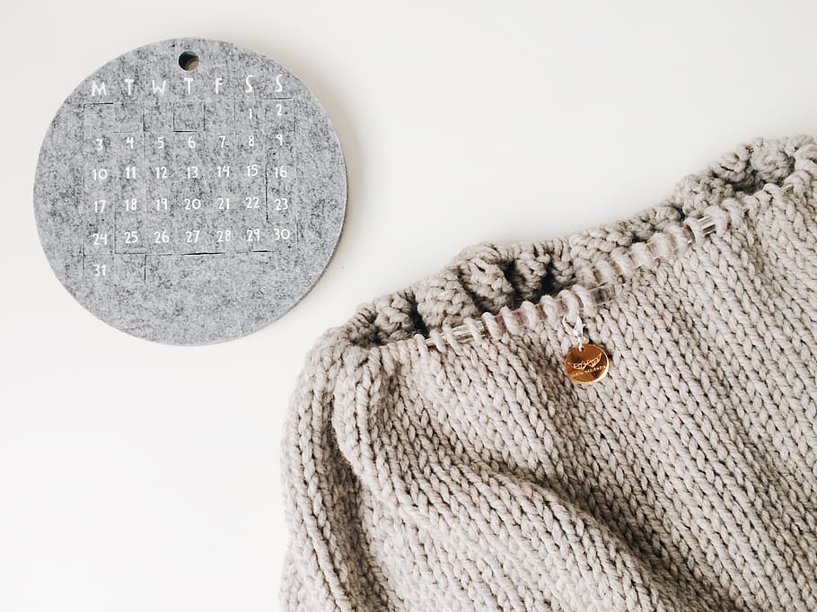 round silver-colored coin, indoors, textile, wool, clothing, no people HD wallpaper