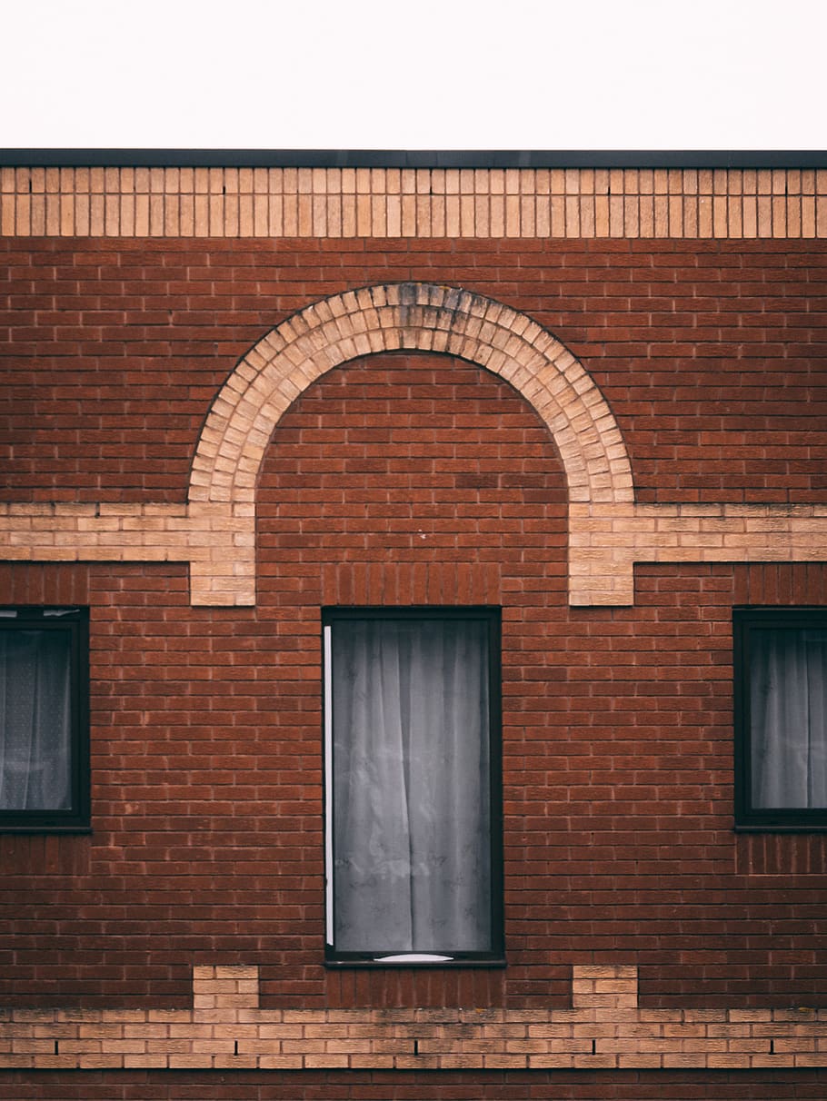brick, window, wall, home decor, door, building, architecture HD wallpaper