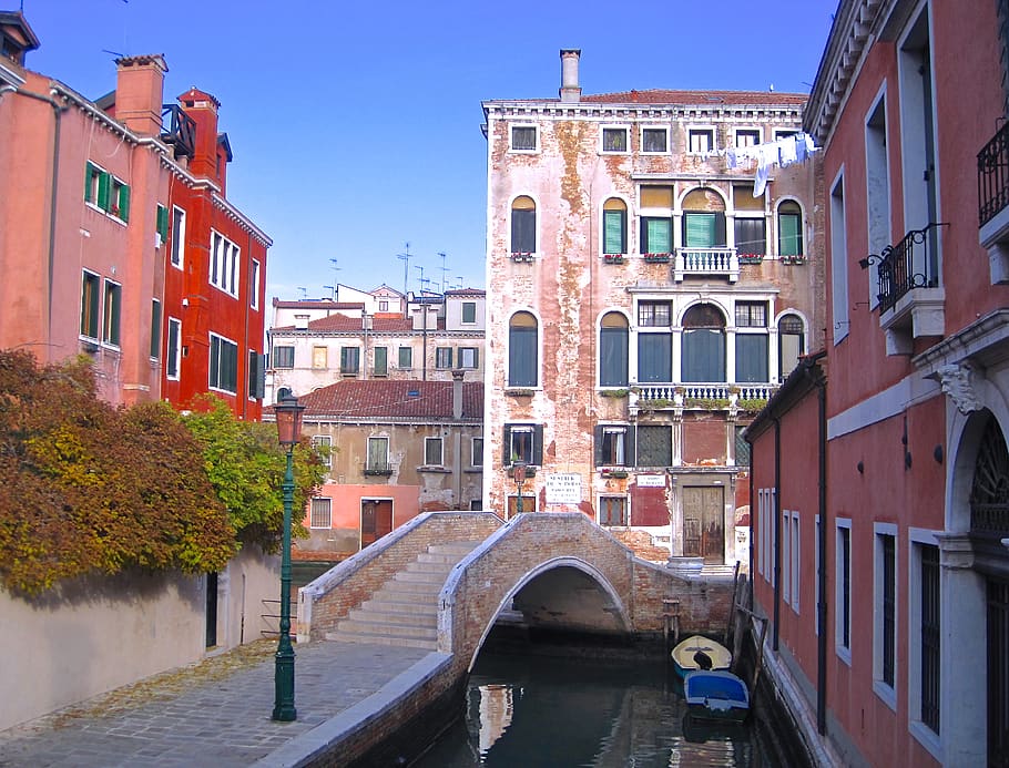 italy, venice, architecture, built structure, water, bridge HD wallpaper