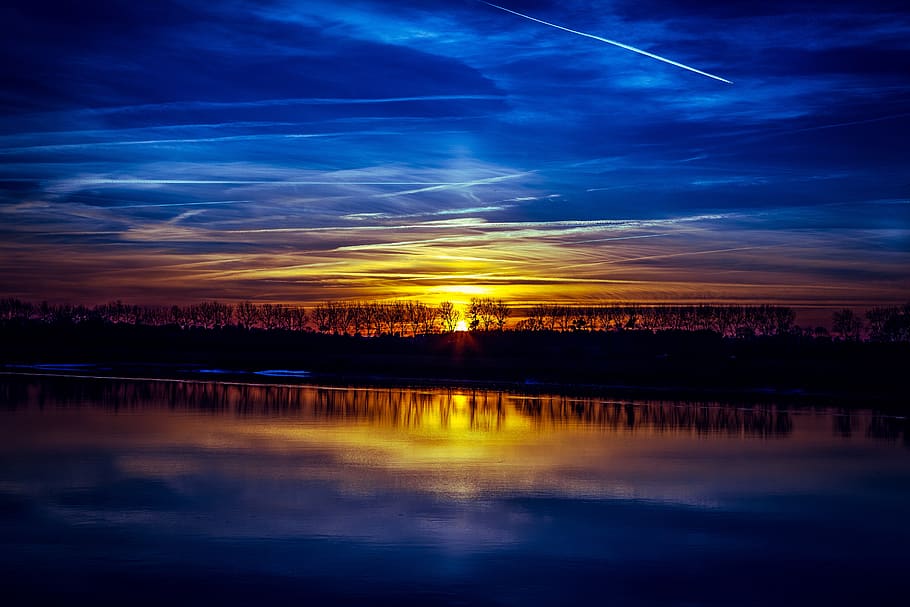 sun, sky, landscape, nature, clouds, atmosphere, atmospheric HD wallpaper