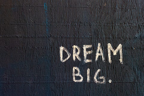 Dream Big text, western script, wood - material, textured, communication HD wallpaper