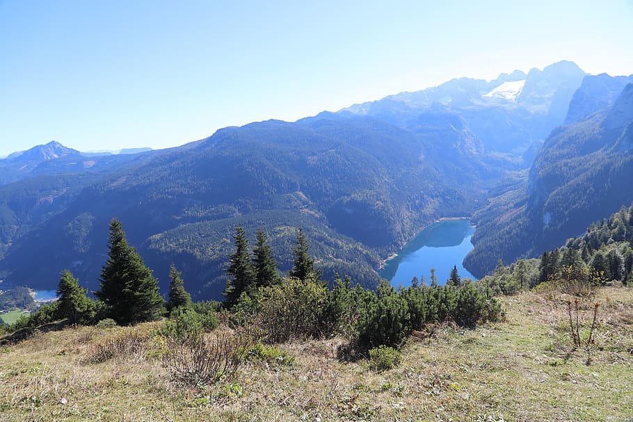 mountain, summit, lake, beauty in nature, tranquil scene, scenics - nature HD wallpaper