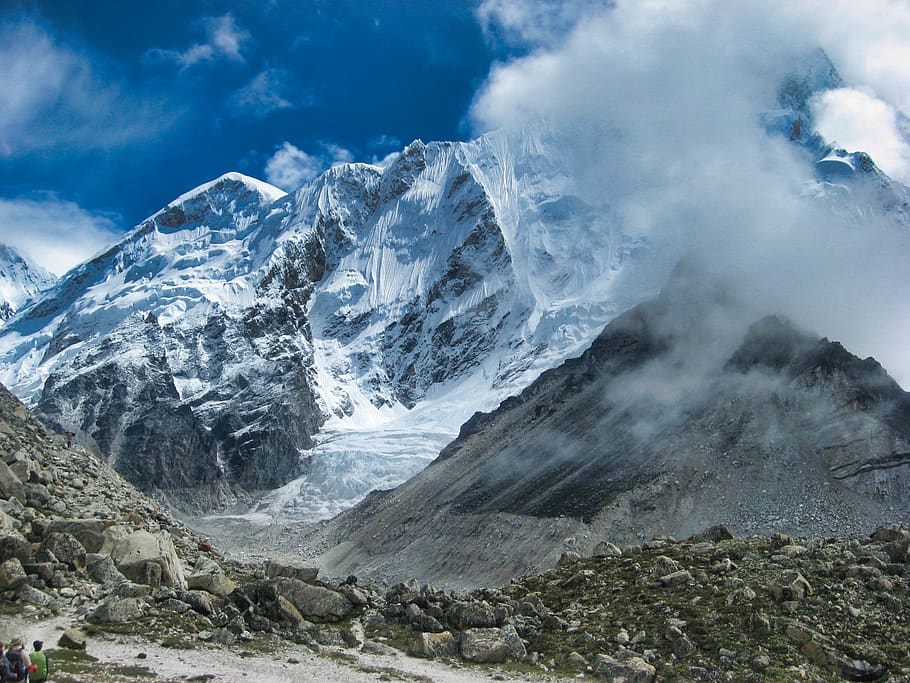white covered mountain, beauty in nature, scenics - nature, sky HD wallpaper