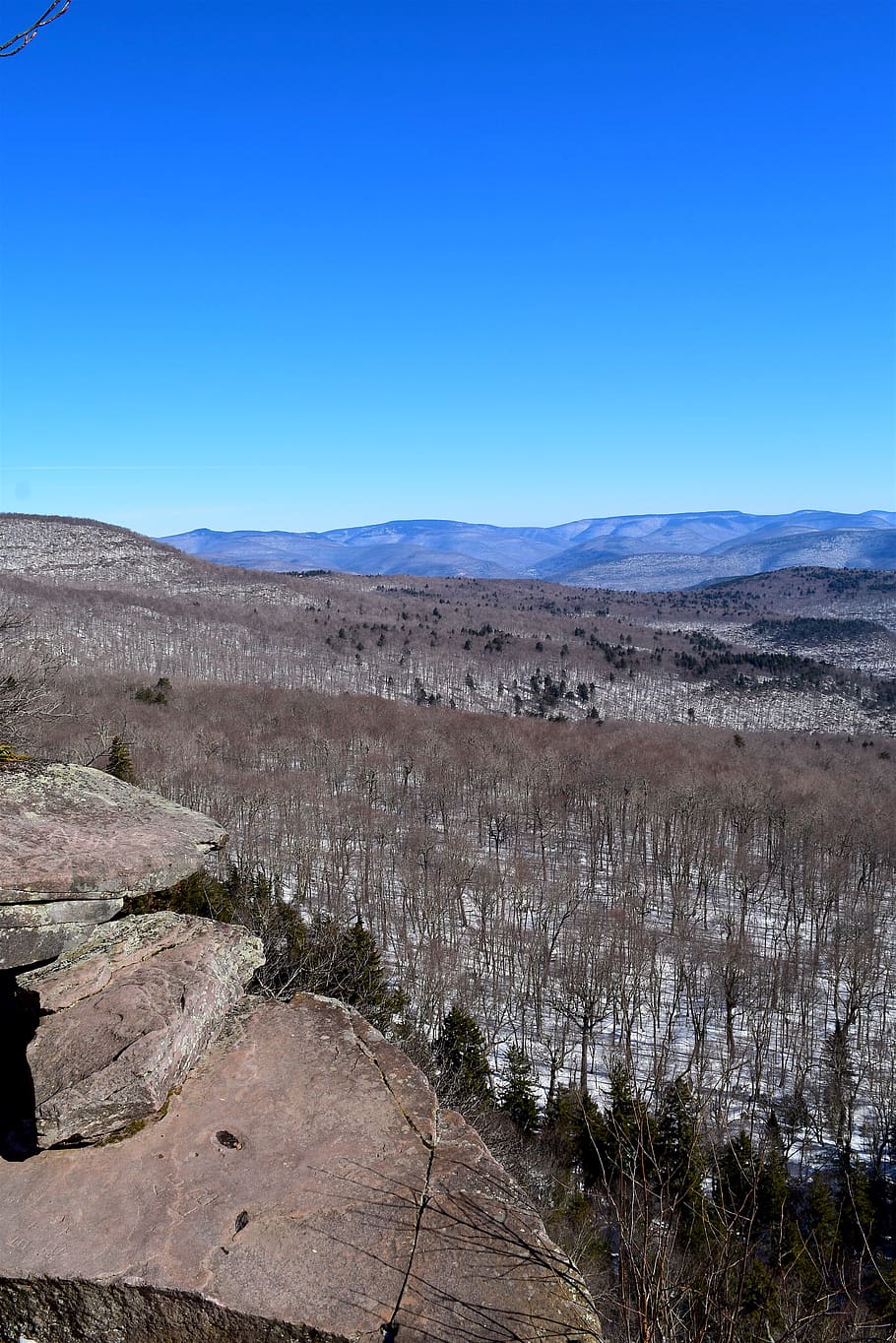 mountains, winter, nature, landscape, outdoors, wintry, trees