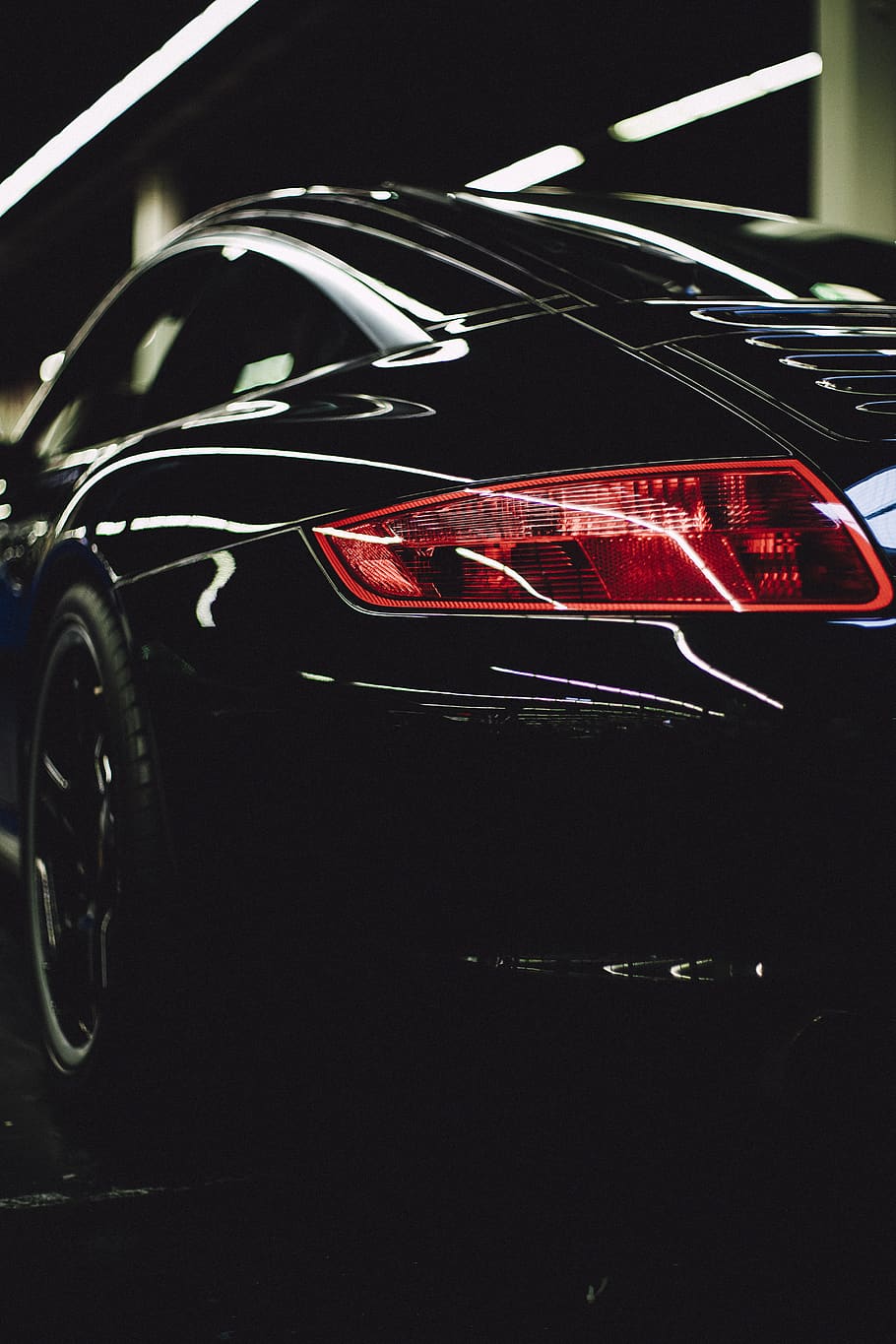 black coupe, red, mode of transportation, car, motor vehicle HD wallpaper