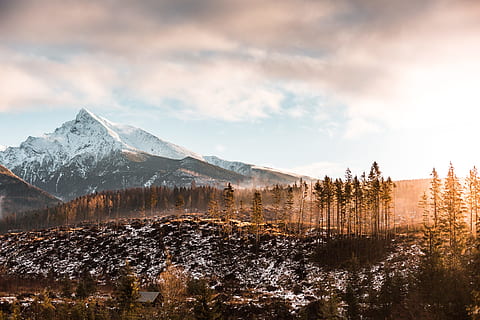 Krivan Mountain, Slovakia, autumn, clouds, cold, dawn, europe HD wallpaper