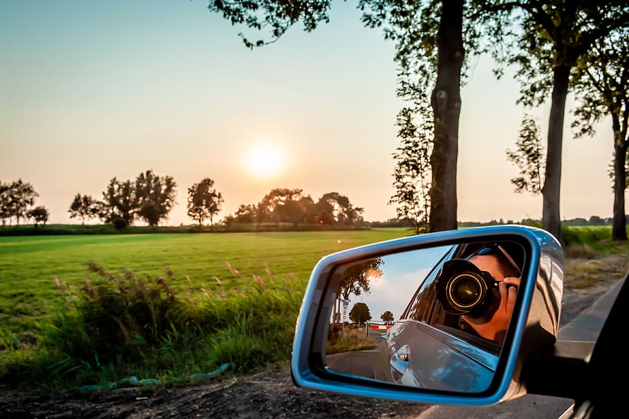 Person Riding Car, camera, camera lens, capture, cropland, dawn HD wallpaper
