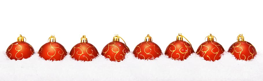 ball, snow, shine, isolated, wallpaper, decoration, fun, white HD wallpaper