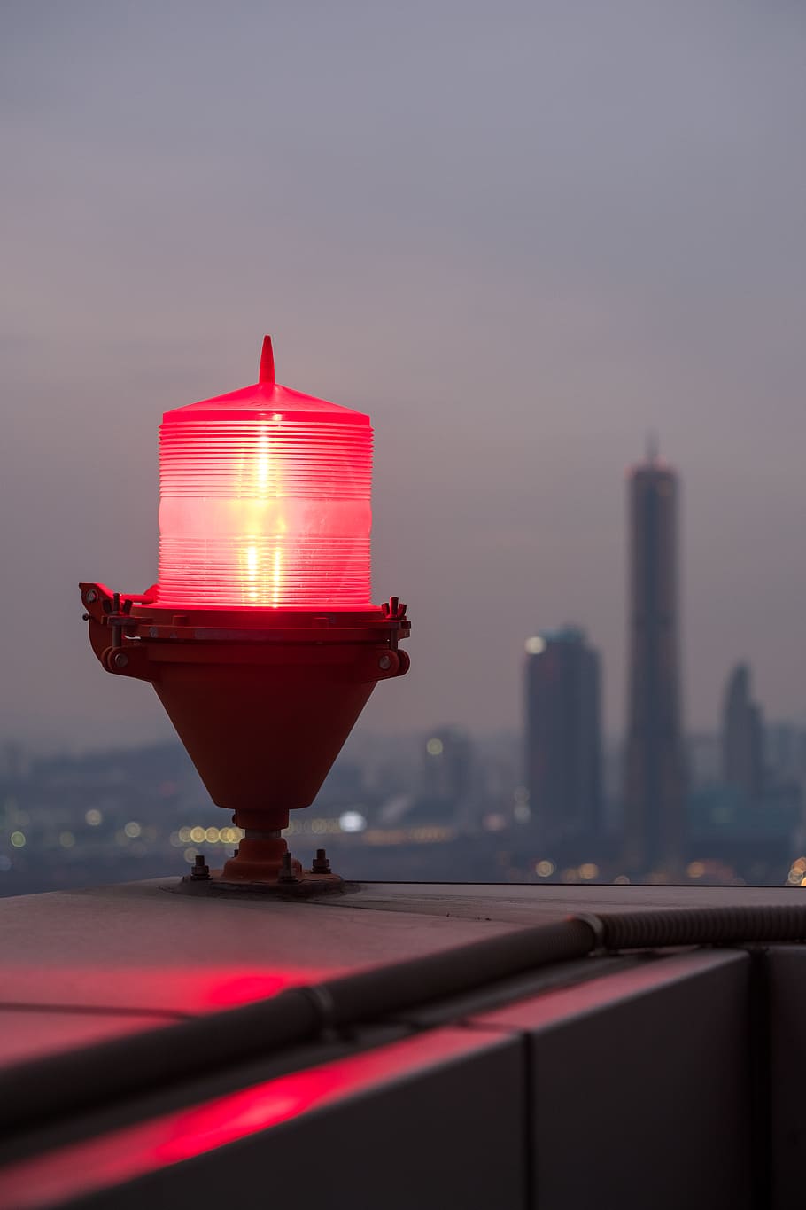 south korea, yongsan-gu, red, light, lamp, 용산, 용산구, HD wallpaper