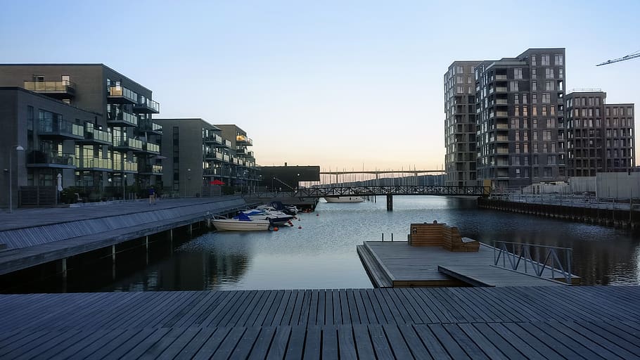 denmark, vejle, architecture, built structure, water, building exterior HD wallpaper