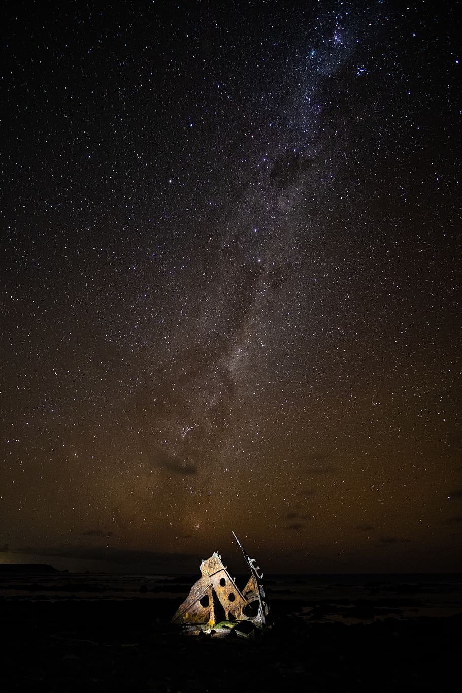 brown tent under starry night, star - space, astronomy, water HD wallpaper