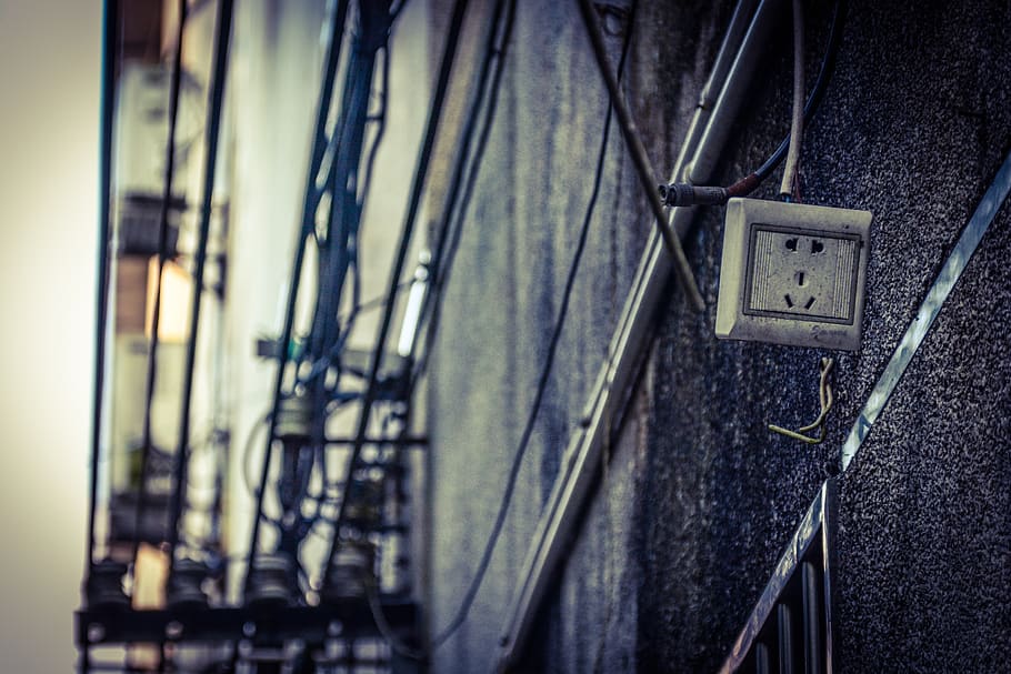 wire, structure, building, history, retro, light, iron, machinery HD wallpaper