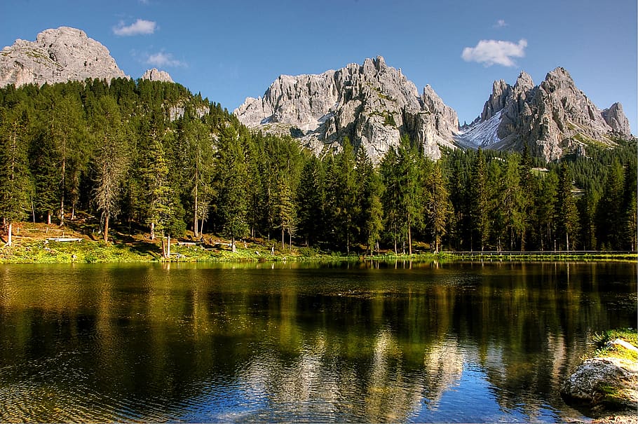 misurina, dolomites, landscape, mountain, italy, alpine, south tyrol HD wallpaper