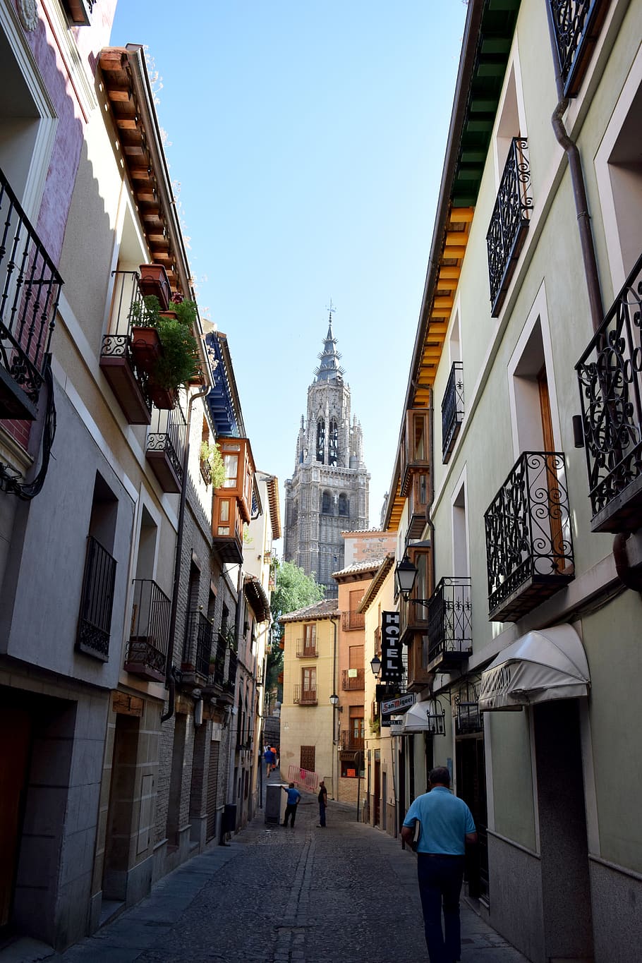 spain, toledo, town, architecture, europe, street, road, house HD wallpaper